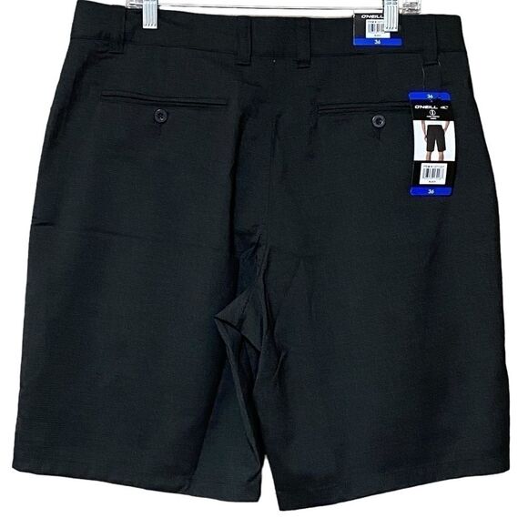 O’NEILL Walk Shorts Men’s 36 Black 10” Lightweight Casual 2-Way Stretch NWT - Picture 2 of 9